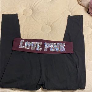 Fold over PINK leggings